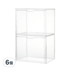 Comet 多用途透明展示盒, 6個, 透明
