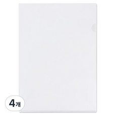 Youngoh L型文件夾 A4, 4個, 半透明