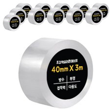DADA 超強力單面矽膠膠帶 40mm x 3m, 透明, 12個