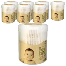 네이쳐러브메레 신생아 면봉 원통형, 300개입, 8개