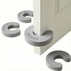 웰티움 문닫힘 방지 도어쿠션 방문 손끼임방지, 그레이, 4개