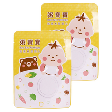 粥寶寶 無毒農 青蔬總匯吻仔魚 12個月以上, 120g, 2包