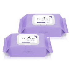 I'm Clean 烘衣機用衣物柔軟香氛紙 紫藤花香, 80張, 2個