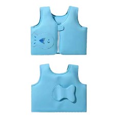 愛北鼻之家 兒童浮力背心 尼龍珍珠棉錦綸聚酯纖維材質 適合20-55公斤 2歲以上兒童, 藍色海魚, 1個