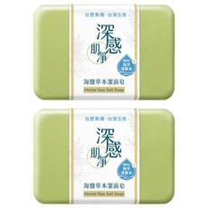 Taiwan Yes 台海生技 深感肌凈潔面皂 海鹽草本, 100g, 2入