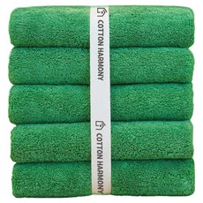 40支精梳棉高級飯店毛巾 200g, 森林綠色, 5條
