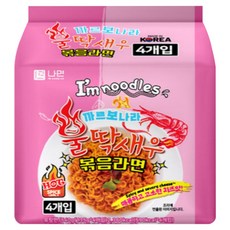 辣味鐵甲蝦炒麵 卡波納拉風味 135g, 4包