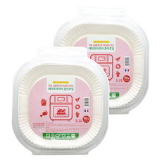 제이제이해피하우스 에어프라이어 사각 종이호일, 23cm, 90개입, 2개