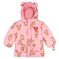 Care Bears 童款溫柔小熊印花熊耳連帽防潑水滑雪外套