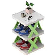 올리웰 다층 신발 정리대, 그린 3단, 1개