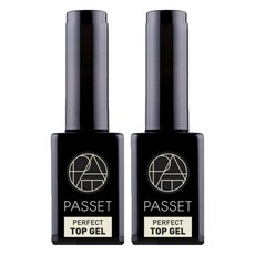 Passet 美甲上層凝膠, 透明, 2瓶