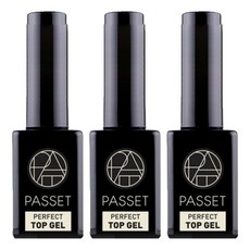 Passet 美甲上層凝膠, 透明, 3瓶