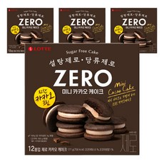 롯데제로 제로 카카오 케이크, 171g, 4개