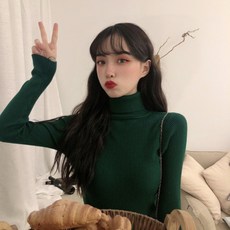 PEONIST 女款針織修身版高領衫