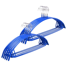 日版超厚多功能無痕衣架 5個, 藍色, 2組