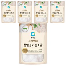 대상 천일염 가는소금, 500g, 5개