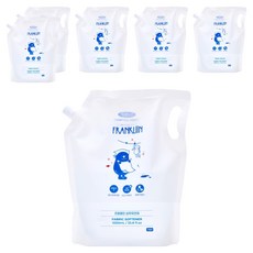 FRANKLIIN 유아용 섬유유연제 리필, 1L, 6개