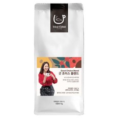 TeaTime Coffee Good Choice 綜合咖啡豆, 1kg, 原豆(未研磨), 1個