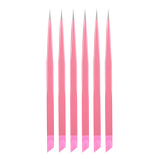 꾹꾹이 네일핀셋, 핑크, 6개