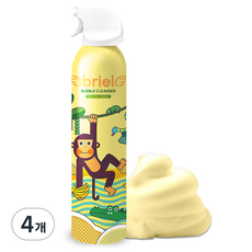 디보트브리엘 옐로우 정글 버블 클렌저 누들타입 바나나향, 4개, 300ml