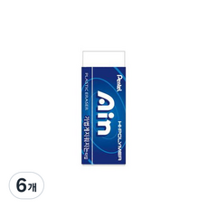 펜텔 아인 지우개 대형, 블루, 6개