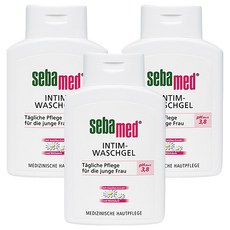 sebamed 施巴 女性私密浴潔露 PH3.8, 溫和潔淨, 呵護私密肌膚, 200ml, 3入組, 3瓶