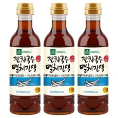 이엔푸드 잔치국수 멸치진액, 470ml, 3개