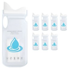 Evright 便攜式尿袋 700ml, 白色, 8個