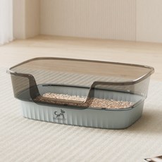 딩동펫 고양이 미니멀 크리닝 화장실, 그레이, 1개