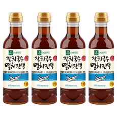 이엔푸드 잔치국수 멸치진액, 470ml, 4개