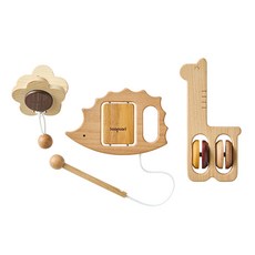 Soopsori 木製玩具樂器組 320 克, 混色, 1組