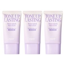 espoir 艾絲珀 水感提亮持久防曬乳 SPF+ PA++++, 50ml, 3條