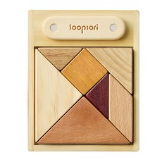 Soopsori 原木七巧板玩具, 1個