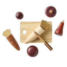 Soopsori 原木切菜廚房遊戲組, 混合色, 1套
