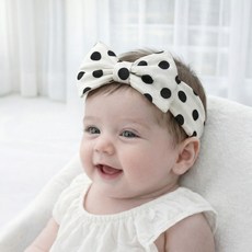 솜니움베베 여아용 포근 리본 헤어밴드