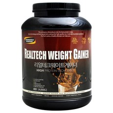 Realtech Weight Gainer增肌乳清蛋白粉, 4000克, 1罐