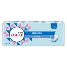 Kotex 靠得住 蘆薈高透氧純淨無香護墊, 17.5cm, 78片, 1組
