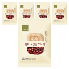 ORGA 國產紅豆玄米最中餅, 5個, 104g