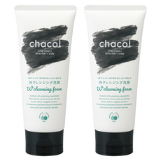 KUMANO 熊野油脂 chacol 木炭 &酵素 W 洗面乳, 130g, 2條