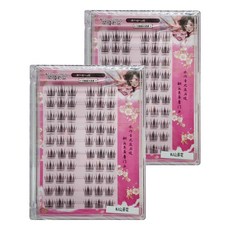 萌睫尚品 免膠自黏假睫毛 MJ山茶花 10排超大容量, 小繁花, 2組