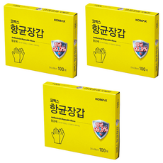KOMAX 塑膠手套, 3個, 100張