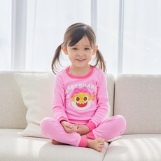 BABY&I Pinkfong兒童款鯊魚寶寶長袖上下套裝