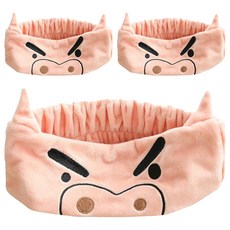 蠟筆小新造型洗臉髮帶, 武里武里, 3個