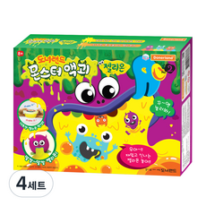 도너랜드 몬스터 액괴 만들기재료, 4세트, 젤리몬