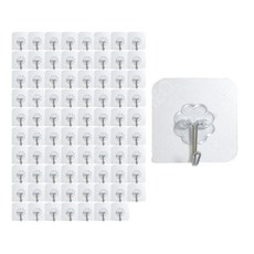 Meo 魔術掛鉤, 透明, 80個