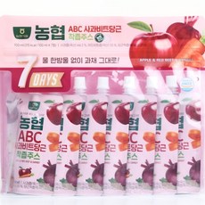 Nonghyupsikpum ABC 蘋果甜菜根胡蘿蔔鮮榨果汁, 100ml, 7個