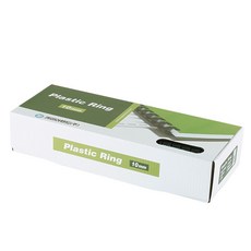 카피어랜드 21홀 플라스틱링 100개입, 10mm, 흰색, 1개