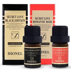 Secret Iove女性私密處香氛護理油 黑色款 5ml+浪漫玫瑰款 5ml, 1套