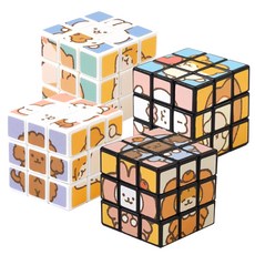 POPO FANCY Hamchi秘密魔術方塊鑰匙圈, 4個, 隨機出貨