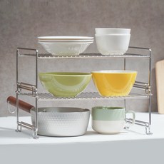 Sten Factory 韓國製造多層多功能整理架, 1個, 銀色